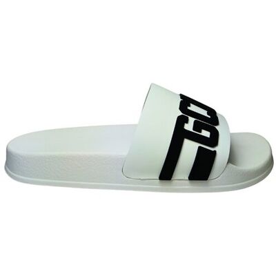 buty mężczyzna GCDS Sliders logo chain white-black buty mężczyzna GCDS Sliders logo chain white-black