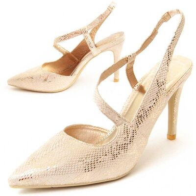 Buty na obcasie Montevita Viva2 Gold Buty na obcasie Montevita Viva2 Gold