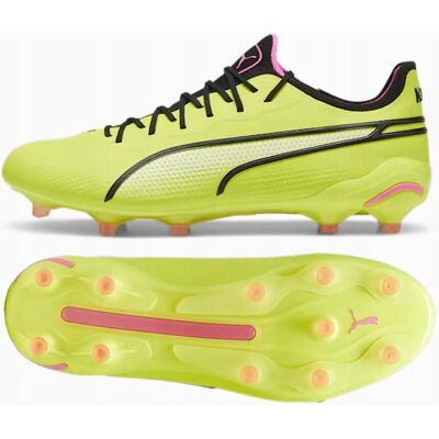 Buty piłkarskie Puma King Ultimate Fg/Ag - Żółty/Zielony - Rozmiar UK 7 Buty piłkarskie Puma King Ultimate Fg/Ag - Żółty/Zielony - Rozmiar UK 7