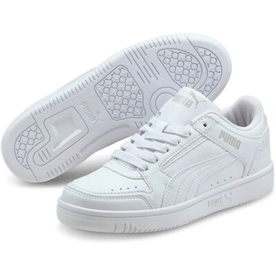 Buty sportowe dziecięce Puma REBOUND JOY LO JR białe 38198401-37,5 Buty sportowe dziecięce Puma REBOUND JOY LO JR białe 38198401-37,5