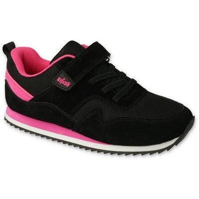 Buty sportowe dziewczęce dziecięce na rzepy czarne Befado 516Q217-39 Buty sportowe dziewczęce dziecięce na rzepy czarne Befado 516Q217-39