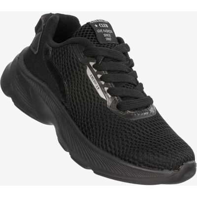 Buty Sportowe Młodzieżowe Sneakersy Stylowe American Club Czarne RL101/23 Czarny 39 Buty Sportowe Młodzieżowe Sneakersy Stylowe American Club Czarne RL101/23 Czarny 39