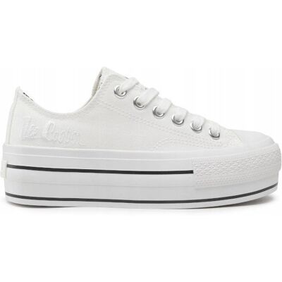 Lee Cooper LCW22310842 Białe klasyczne sneakers - Buty Lee Cooper LCW22310842 Białe klasyczne sneakers - Buty