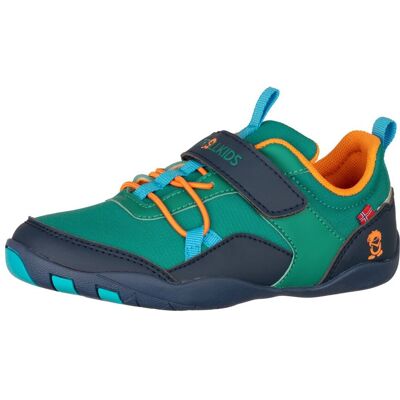 Buty Trollkids Skaland Barefoot Hiker zielony morski/niebieski madeirowski/zachód słońca na Saharze - rozmiar 28 Buty Trollkids Skaland Barefoot Hiker zielony morski/niebieski madeirowski/zachód słońca na Saharze - rozmiar 28