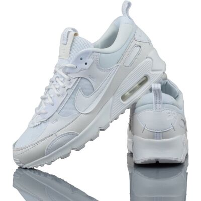 Nike Air Max 90 Futura - Biały Skóra Tekstylia - Buty sportowe Nike Air Max 90 Futura - Biały Skóra Tekstylia - Buty sportowe