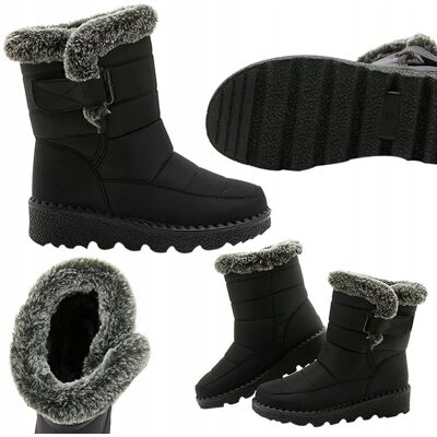 LUCYEVER BUTY ZIMOWE BOTKI CIEPŁE OCIEPLANE ŚNIEGOWCE WODOODPORNE CZARNE UNISEX 41 LUCYEVER BUTY ZIMOWE BOTKI CIEPŁE OCIEPLANE ŚNIEGOWCE WODOODPORNE CZARNE UNISEX 41