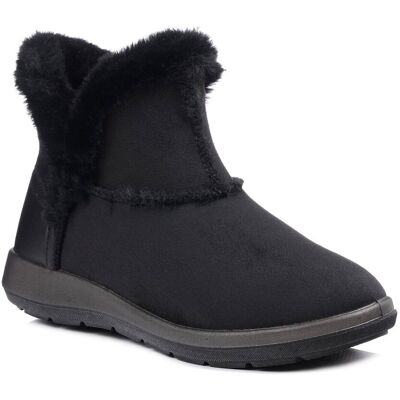 Buty zimowe botki damskie ocieplane czarne Inblu WG-22-36 Buty zimowe botki damskie ocieplane czarne Inblu WG-22-36