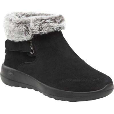 Buty Zimowe Damskie Skechers Botki On-The-Go Zamszowe Czarne 36,5 Eu Buty Zimowe Damskie Skechers Botki On-The-Go Zamszowe Czarne 36,5 Eu