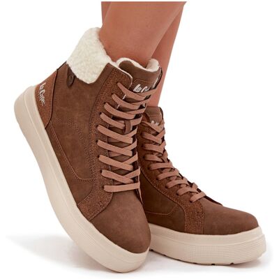 Buty Zimowe Damskie Z Kożuszkiem Lee Cooper LCJ-25-01-3735 Brązowe-40 Buty Zimowe Damskie Z Kożuszkiem Lee Cooper LCJ-25-01-3735 Brązowe-40