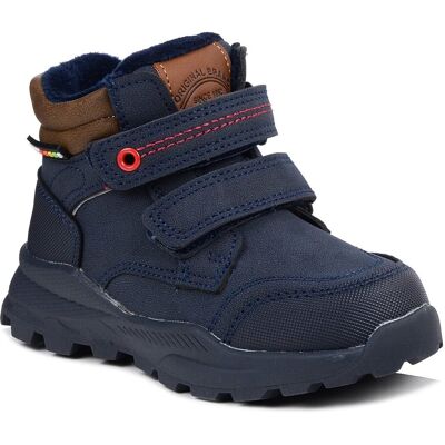 Buty zimowe dziecięce chłopięce ocieplane American Club XD165 granatowe-23 Buty zimowe dziecięce chłopięce ocieplane American Club XD165 granatowe-23
