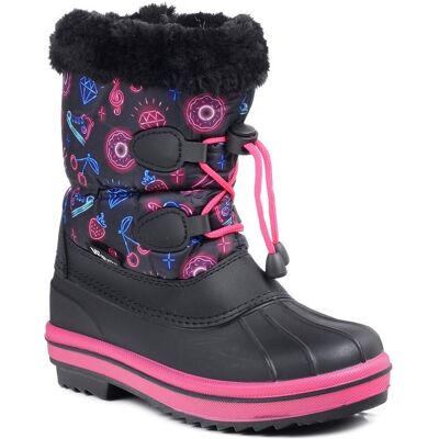 Buty zimowe dziecięce ocieplane śniegowce dziewczęce Wojtyłko 24104-36 Buty zimowe dziecięce ocieplane śniegowce dziewczęce Wojtyłko 24104-36