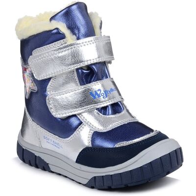 Buty zimowe dziecięce ocieplane wysokie na rzepy Wojtyłko Z23030 -29 Buty zimowe dziecięce ocieplane wysokie na rzepy Wojtyłko Z23030 -29