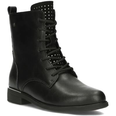 Buty zimowe ocieplane botki damskie skórzane czarne Filippo DBT4747/24 -36 Buty zimowe ocieplane botki damskie skórzane czarne Filippo DBT4747/24 -36