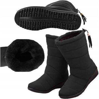Inny producent Buty Zimowe Wodoodporne Ciepłe Wysokie Damskie 41 Inny producent Buty Zimowe Wodoodporne Ciepłe Wysokie Damskie 41