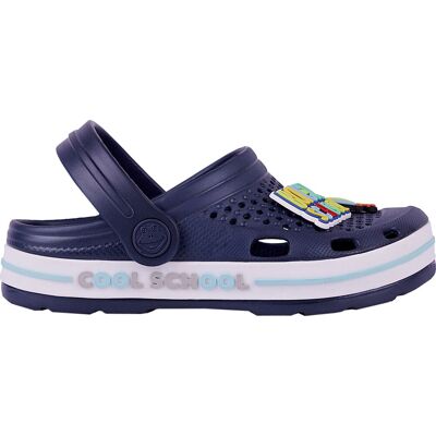 Chodaki dla dzieci Coqui Lindo granatowo-białe 6423-415-2132-24-25 Chodaki dla dzieci Coqui Lindo granatowo-białe 6423-415-2132-24-25