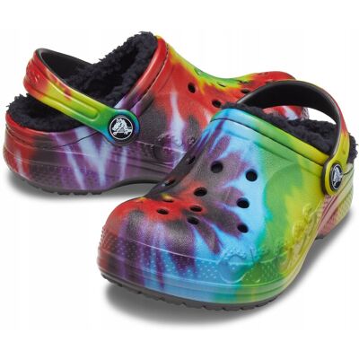 Cieplutkie Dziecięce Klapki z Futerkiem Crocs 27,5 Cieplutkie Dziecięce Klapki z Futerkiem Crocs 27,5