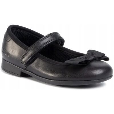 Clarks Baleriny damskie Scala Tap czarne skórzane na rzepy 16 Clarks Baleriny damskie Scala Tap czarne skórzane na rzepy 16