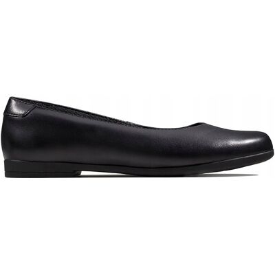 Clarks Baleriny dziecięce Scala Glide czarne skórzane 22 Clarks Baleriny dziecięce Scala Glide czarne skórzane 22