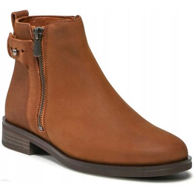 Clarks BOTKI DAMSKIE BRĄZOWE SKÓRZANE 39 2ŻBK Clarks BOTKI DAMSKIE BRĄZOWE SKÓRZANE 39 2ŻBK