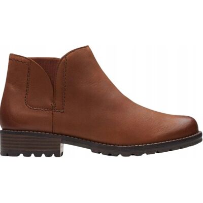 Inny producent CLARKS BOTKI DAMSKIE BRĄZOWE SKÓRZANE WSUWANE 38 2J0A Inny producent CLARKS BOTKI DAMSKIE BRĄZOWE SKÓRZANE WSUWANE 38 2J0A