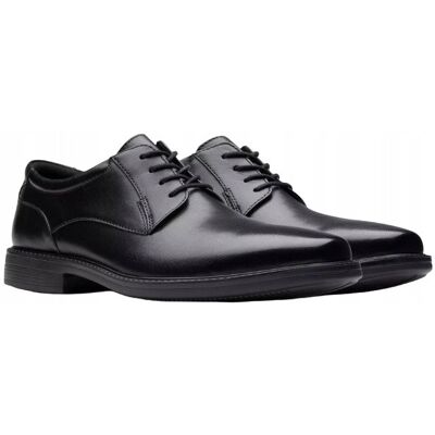 Clarks CZARNE PÓŁBUTY MĘSKIE SKÓRZANE ELEGANCKIE MIGDAŁOWY NOSEK 46 3DA Clarks CZARNE PÓŁBUTY MĘSKIE SKÓRZANE ELEGANCKIE MIGDAŁOWY NOSEK 46 3DA