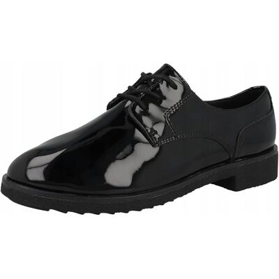 Clarks DAMSKIE PÓŁBUTY LAKIEROWANE SKÓRZANE 38 S2F Clarks DAMSKIE PÓŁBUTY LAKIEROWANE SKÓRZANE 38 S2F