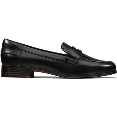 Clarks Hamble Loafer damskie czarne skórzane 37 Clarks Hamble Loafer damskie czarne skórzane 37