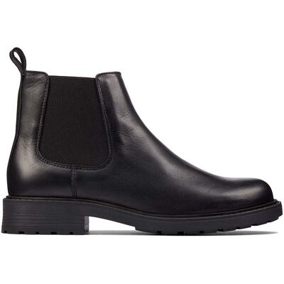 Clarks Orinoco2 Lane Botki czarne skórzane 39 Clarks Orinoco2 Lane Botki czarne skórzane 39