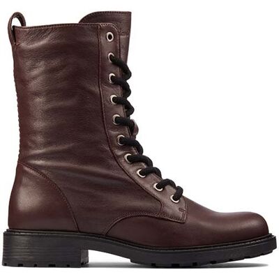 Clarks Orinoco2 Style Botki bordowe skórzane 41 Clarks Orinoco2 Style Botki bordowe skórzane 41