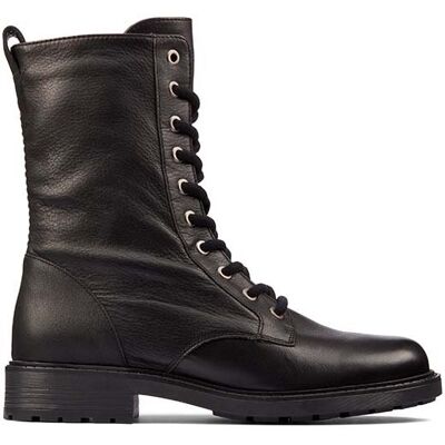 Clarks Orinoco2 Style Botki czarne skórzane 40 Clarks Orinoco2 Style Botki czarne skórzane 40