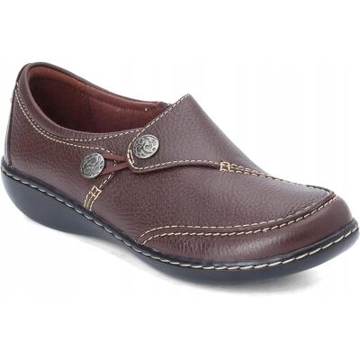 Clarks Półbuty Damskie Brązowe Skórzane 36 Ż_h Clarks Półbuty Damskie Brązowe Skórzane 36 Ż_h
