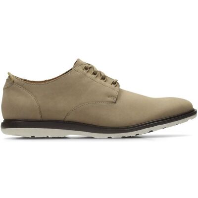Clarks Półbuty męskie, Glaston Walk Sand Nubuck, beżowy, rozmiar 45 Clarks Półbuty męskie, Glaston Walk Sand Nubuck, beżowy, rozmiar 45