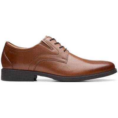 Clarks Półbuty męskie, Whiddon Plain, brązowe, rozmiar 45 Clarks Półbuty męskie, Whiddon Plain, brązowe, rozmiar 45