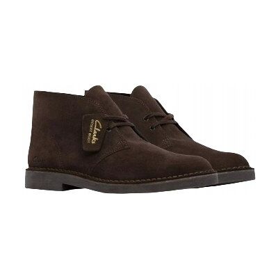 Clarks TRZEWIKI MĘSKIE ZAMSZOWE BRĄZOWE Z PODESZWĄ CZARNĄ 43 J8A Clarks TRZEWIKI MĘSKIE ZAMSZOWE BRĄZOWE Z PODESZWĄ CZARNĄ 43 J8A
