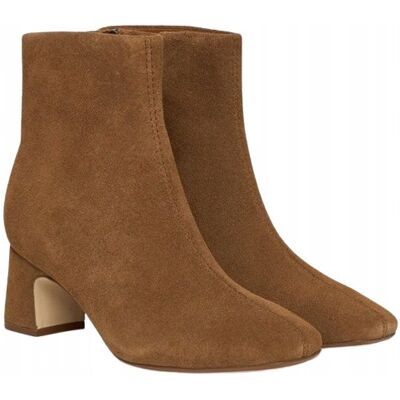 Clarks ZAMSZOWE BOTKI ZA KOSTKĘ Z KLOCKIEM BRĄZOWE 36 T7D Clarks ZAMSZOWE BOTKI ZA KOSTKĘ Z KLOCKIEM BRĄZOWE 36 T7D