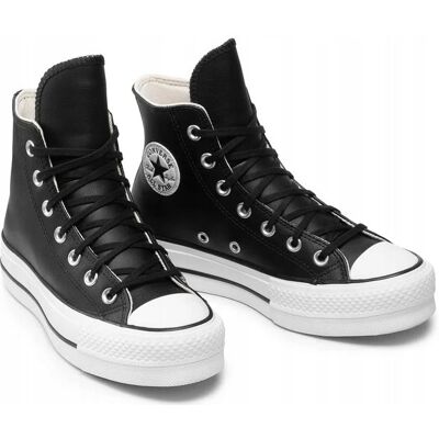 Inny producent CONVERSE TRAMPKI DAMSKIE SKÓRZANE WYSOKIE CZARNE 37,5 1J0A Inny producent CONVERSE TRAMPKI DAMSKIE SKÓRZANE WYSOKIE CZARNE 37,5 1J0A