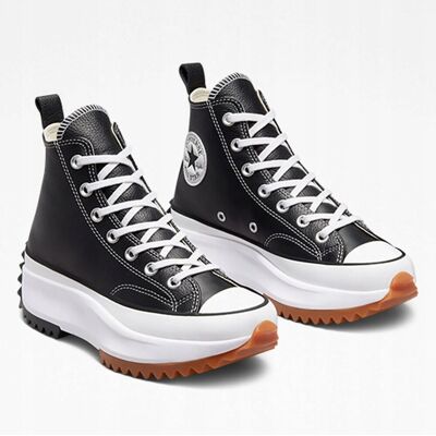 Converse Trampki Skórzane Wysokie Czarne Wiązane 38 I1D Converse Trampki Skórzane Wysokie Czarne Wiązane 38 I1D