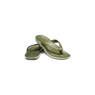 Crocs CROCBAND FLIP 11033 M12 EU47 W14 ARMY GREEN/WHITE Crocs CROCBAND FLIP 11033 M12 EU47 W14 ARMY GREEN/WHITE