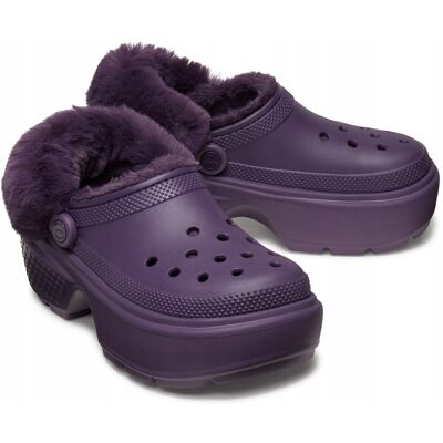 Crocs Damskie Ocieplane Chodaki Buty Platforma Stomp Lined Clog 42-43 Crocs Damskie Ocieplane Chodaki Buty Platforma Stomp Lined Clog 42-43