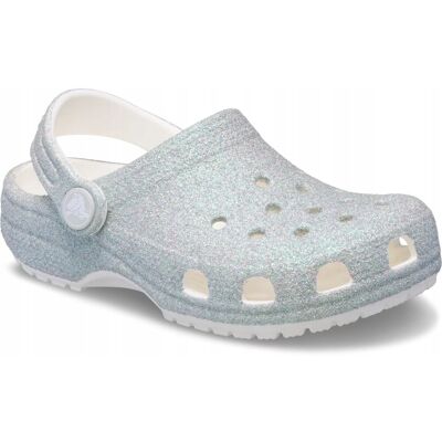 Crocs Dziecięce Buty Chodaki Kids Classic Iridescent Glitter Clog 23-24 Crocs Dziecięce Buty Chodaki Kids Classic Iridescent Glitter Clog 23-24