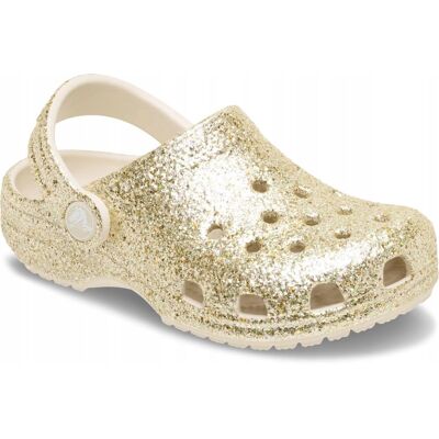 Crocs Dziecięce Buty Klapki Chodaki Kids Classic Chunku Glitter Clog 24-25 Crocs Dziecięce Buty Klapki Chodaki Kids Classic Chunku Glitter Clog 24-25