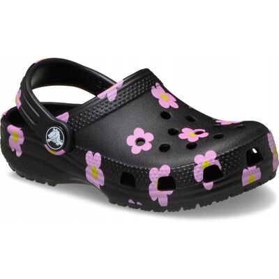 Crocs Dziecięce Buty Klapki Chodaki Lekkie Classic Flower Kids Clog 28-29 Crocs Dziecięce Buty Klapki Chodaki Lekkie Classic Flower Kids Clog 28-29