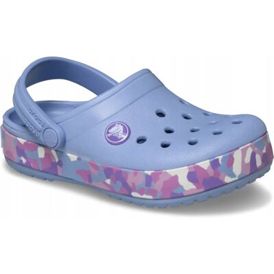 Crocs Dziecięce Klapki Sportowe Lekkie Crocband Glow Confetti Clog 25-26 Crocs Dziecięce Klapki Sportowe Lekkie Crocband Glow Confetti Clog 25-26