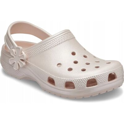 Crocs Dziecięce Lekkie Buty Chodaki Klapki Classic Pearl Shine Clog 23-24 Crocs Dziecięce Lekkie Buty Chodaki Klapki Classic Pearl Shine Clog 23-24