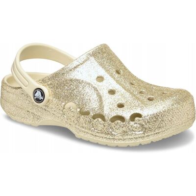 Crocs Dziecięce Lekkie Wygodne Buty Chodaki Baya Glitter 207014 Clog 24-25 Crocs Dziecięce Lekkie Wygodne Buty Chodaki Baya Glitter 207014 Clog 24-25