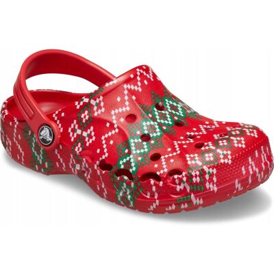 Crocs Dziecięce Lekkie Wygodne Buty Chodaki Baya Holiday Graphic Clog 24-25 Crocs Dziecięce Lekkie Wygodne Buty Chodaki Baya Holiday Graphic Clog 24-25