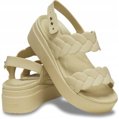 Crocs Wygodne Damskie Buty Sandały Brooklyn Woven Upper Low Wedge 37-38 Crocs Wygodne Damskie Buty Sandały Brooklyn Woven Upper Low Wedge 37-38