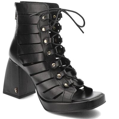 Inny producent Czarne Botki Carinii Stylowe Buty Damskie Na Obcasie Inny producent Czarne Botki Carinii Stylowe Buty Damskie Na Obcasie