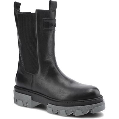 Czarne Botki Nessi Damskie Wygodne Buty Jesienne Czarne Botki Nessi Damskie Wygodne Buty Jesienne