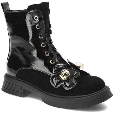 Inny producent Czarne Botki S.Barski Modne Buty Damskie Inny producent Czarne Botki S.Barski Modne Buty Damskie